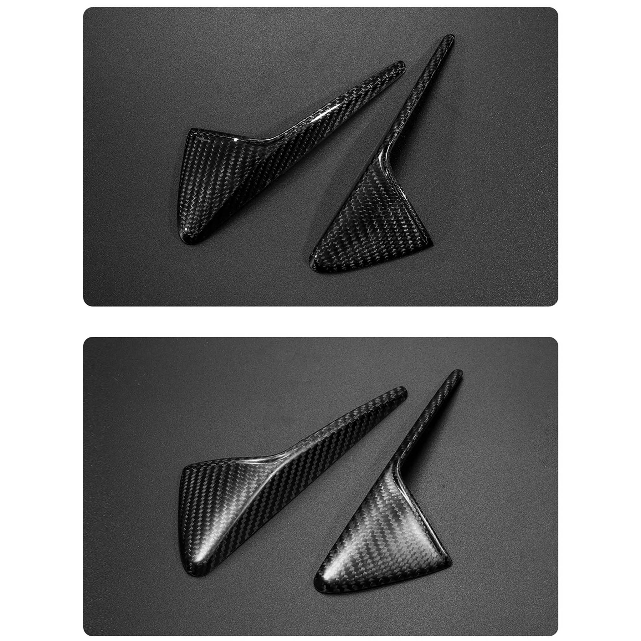 Carbon Fiber Side Camera Covers for Tesla Model 3 & Y - Lightweight & Durable Protection - Easy Installation & Perfect Fit - Enhance Your Tesla's Style for Daily Commute & Road Trips