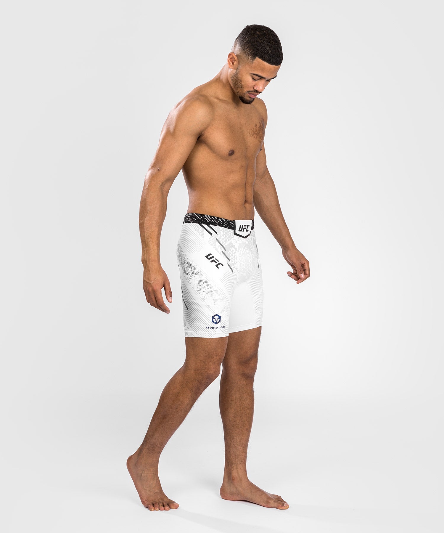 Venum UFC Adrenaline Personalized Authentic Fight Night Men's Vale Tudo MMA Shorts - White | Premium Training & Competition Gear for MMA, BJJ & Muay Thai Fighters