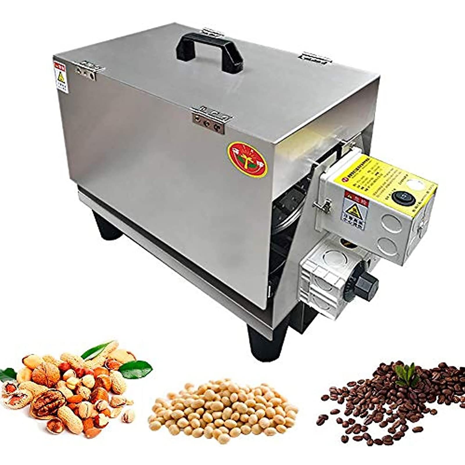 2500G Electric Coffee Bean Roaster Machine for Home Use - Roast Coffee Beans, Chestnuts, Peanuts & Grains - Perfect for Fresh Coffee Brewing, Snack Making & DIY Roasting