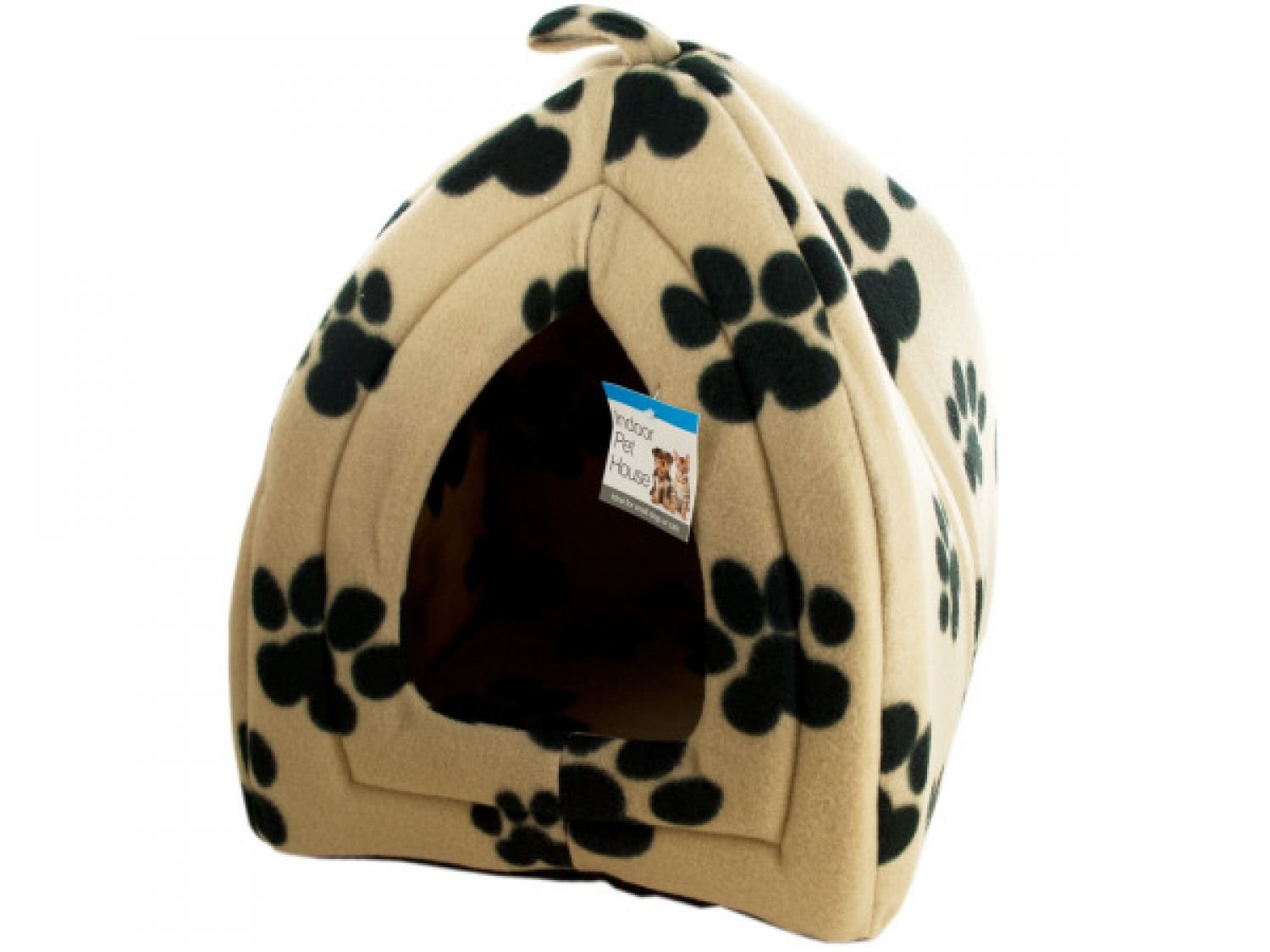 StarSun Depot Cozy Fleece Indoor Pet House - Warm & Soft Dog Bed Set of 4 for Small Pets | Perfect for Cats, Puppies & Small Animals | Ideal for Home, Living Room & Bedroom Use