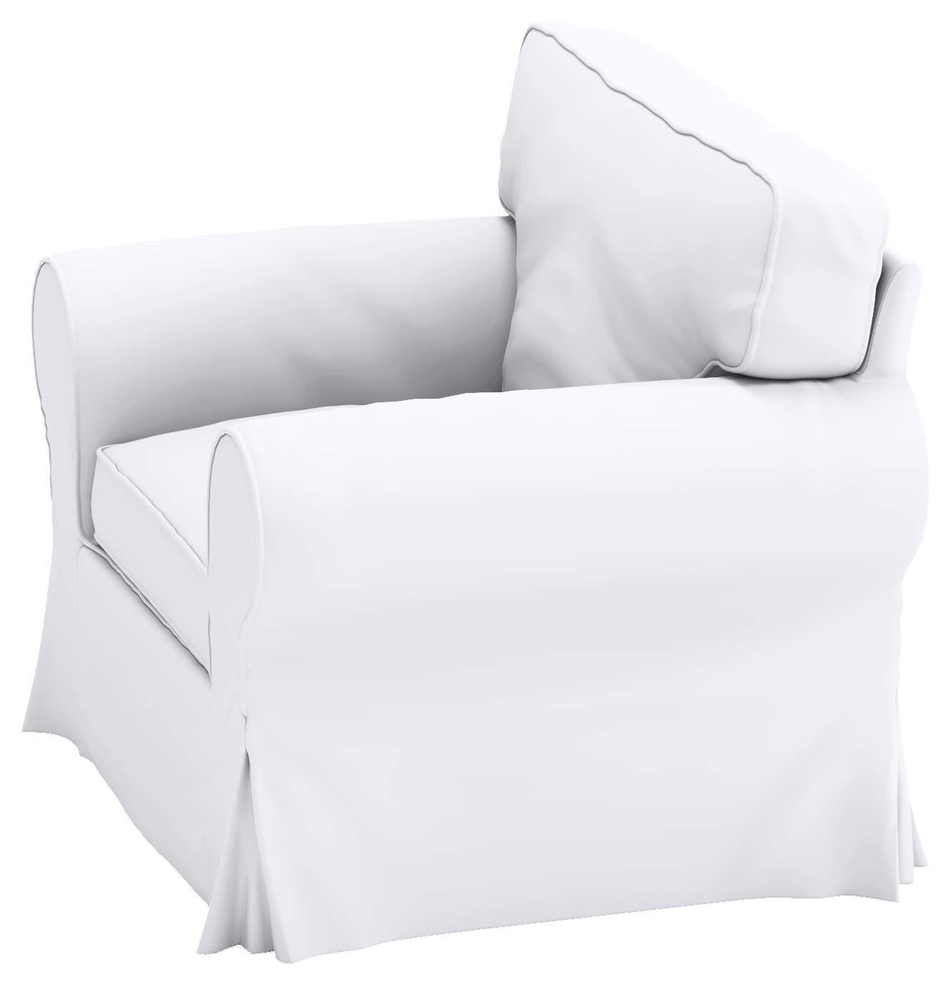 Heavy Cotton UPPLAND Sofa Slipcover - IKEA UPPLAND Armchair Replacement Cover (White) | Durable Furniture Protector for Living Room, Office & Home Decor