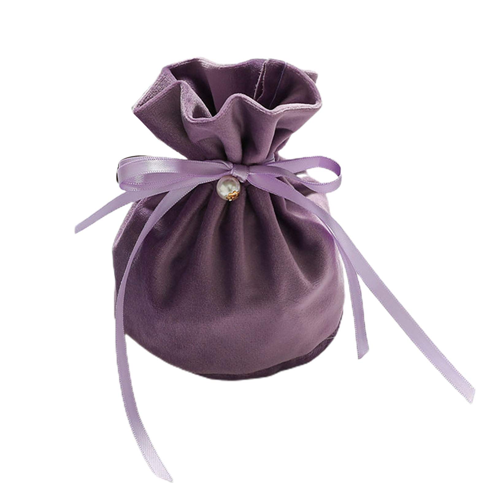 Luxury Velvet Drawstring Gift Bags for Jewelry, Candy & Chocolate - XX-Large Violet Purple Pouches for Birthday, Christmas, Wedding Party Favors | Elegant Packaging Solution for Special Occasions