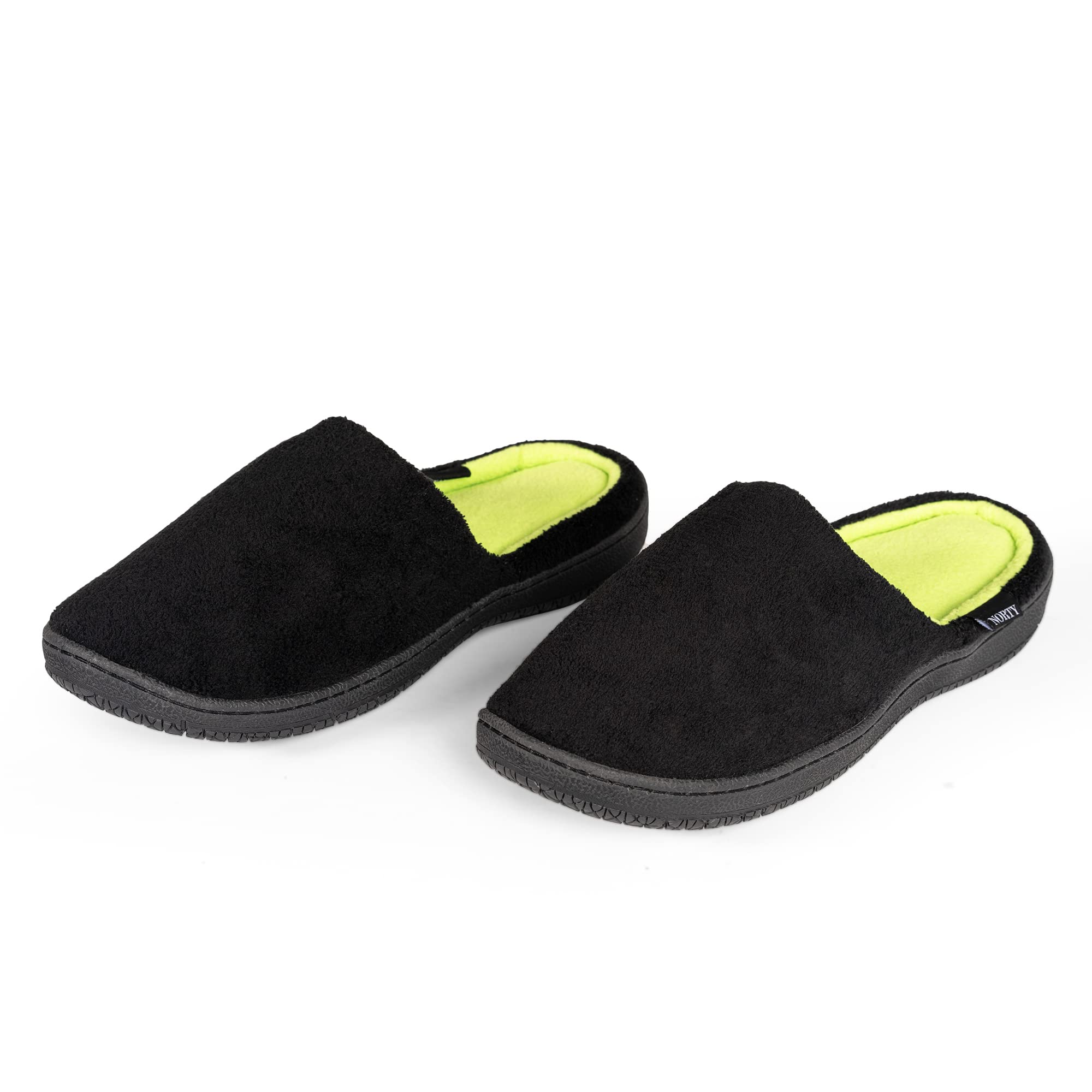 **NORTY Men's Slip-On Clog Slippers with Memory Foam - Comfortable Indoor House Shoes for Relaxation & Lounging at Home**