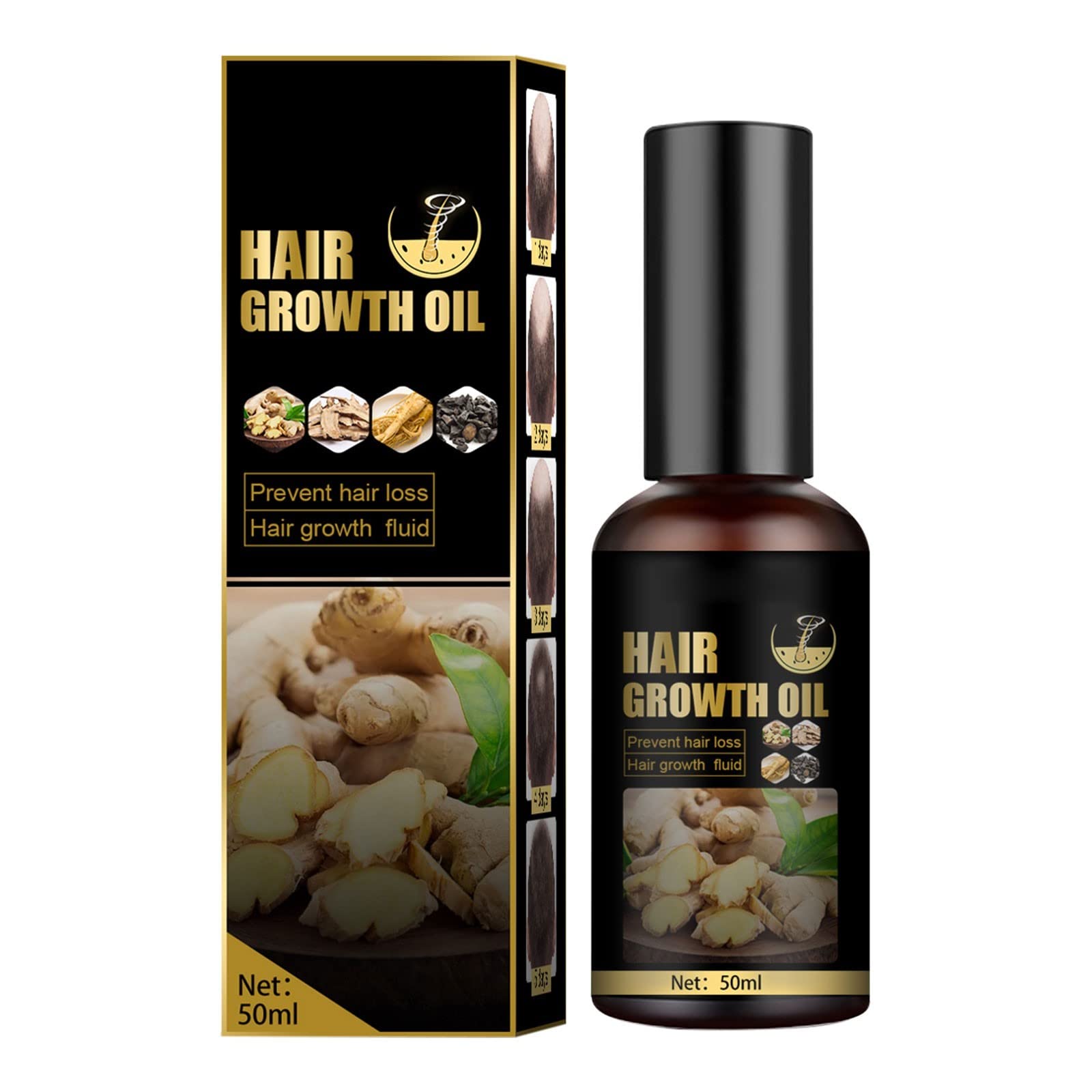 Anti Hair Loss Spray - Hair Growth Treatment with Nutrient Formula to Strengthen, Moisturize & Repair Damaged Hair - Scalp Massage Liquid for Follicle Care & Deep Conditioning (One Size) - Perfect for Thinning Hair, Post-Chemo Recovery & Daily Hair Care Routine