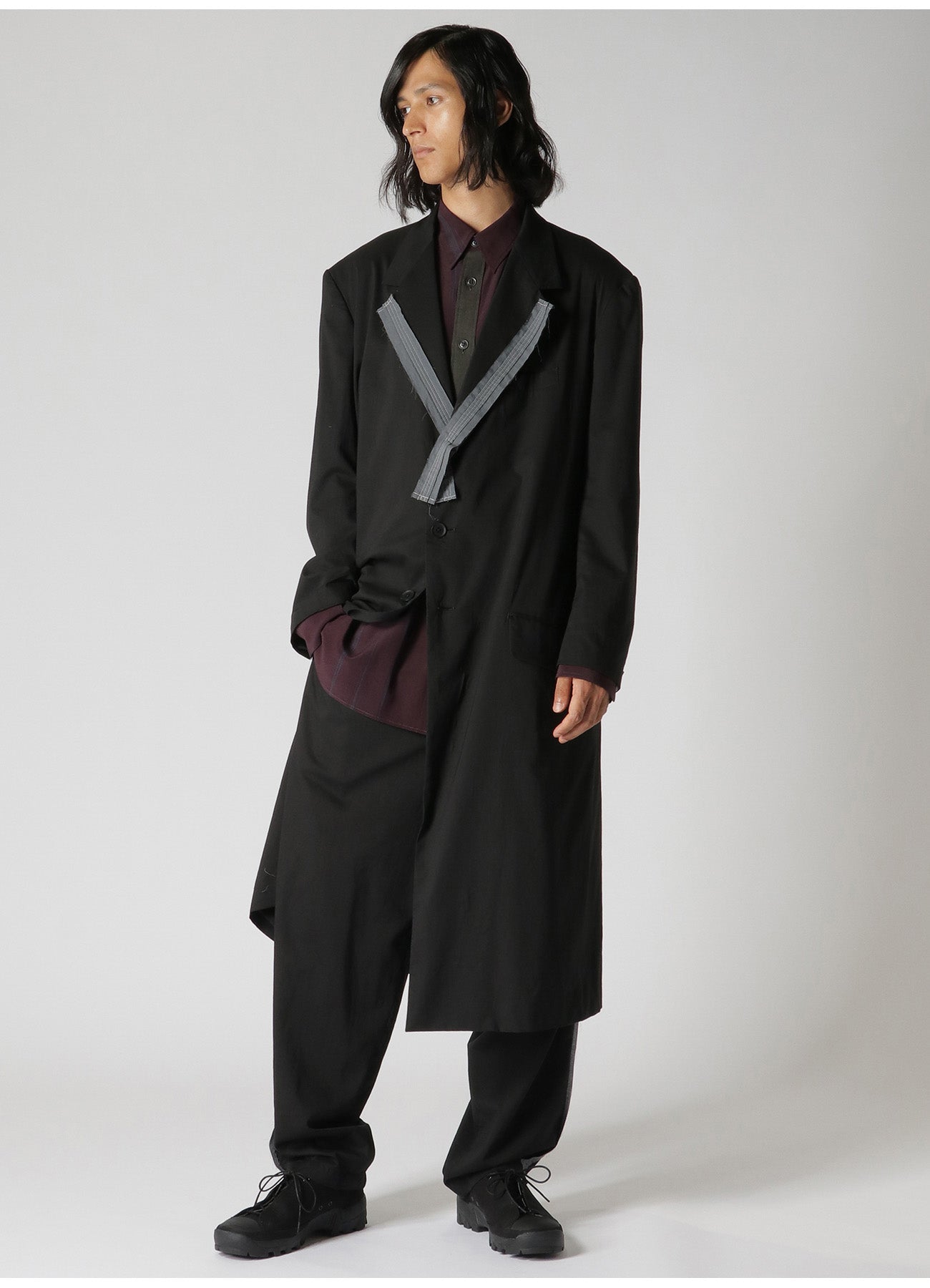 Soft & Stylish Cotton Lyocell Long Jacket for Women - Elegant Broad Design with Decorative Cloth Trim | Perfect for Spring Layering, Office Wear & Casual Outings