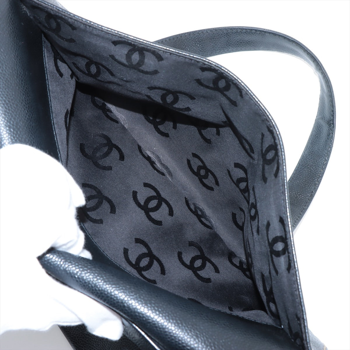 Chanel CC Logo Caviar Leather Duffle Bag Black - Luxury Designer Handbag for Women | Perfect for Work, Travel & Everyday Use