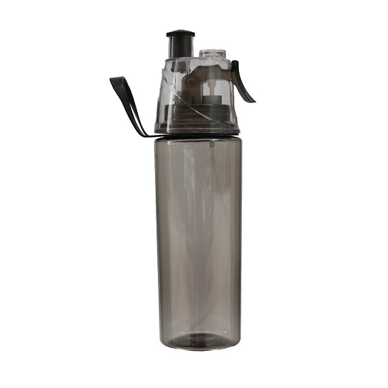 NUZYZ 600ml Plastic Water Bottle with Straw - Leak Proof Sports Water Bottle for Gym, Hiking & Outdoor Activities - BPA Free Reusable Gallon Water Container for Students & Travel