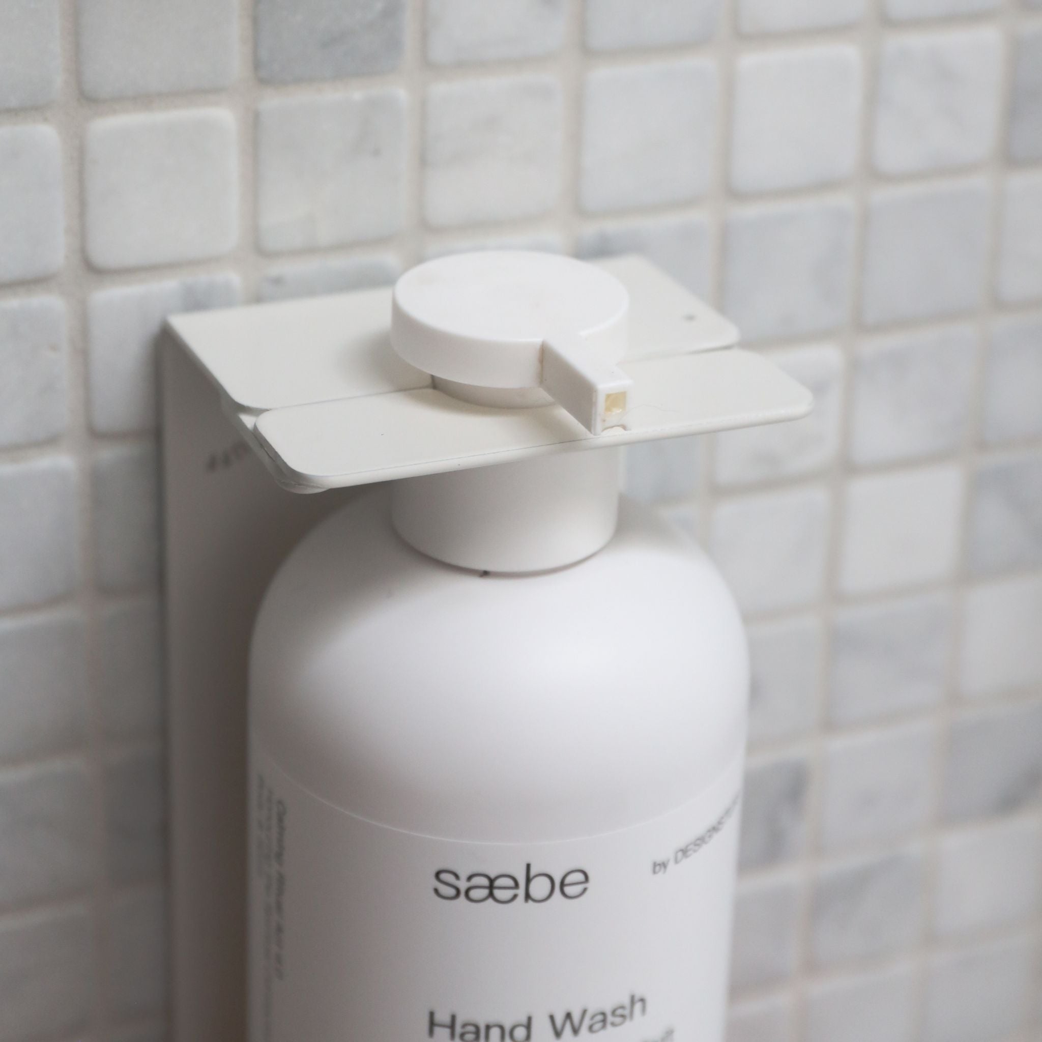 Lockable Soap Dispenser Holder - 500ml White Bathroom Organizer for Home, Kitchen & Office | Secure Liquid Soap Dispenser with Key | Wall Mount or Countertop Use