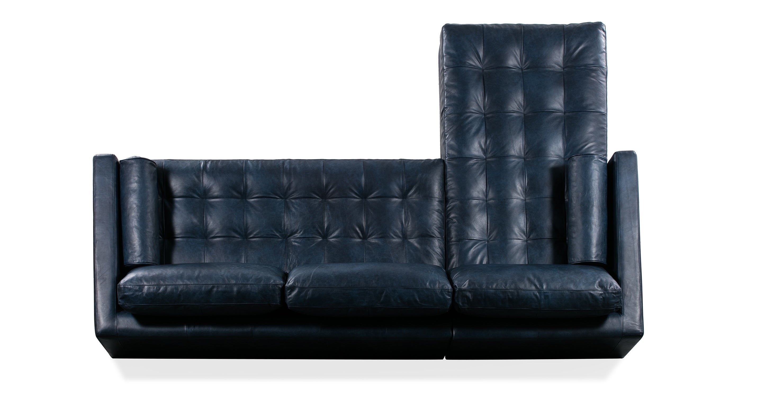 Napa Left Facing Sectional Sofa - Modern L-Shaped Couch with Reversible Chaise, Soft Fabric Upholstery for Living Room, Family Room & Home Theater Comfort
