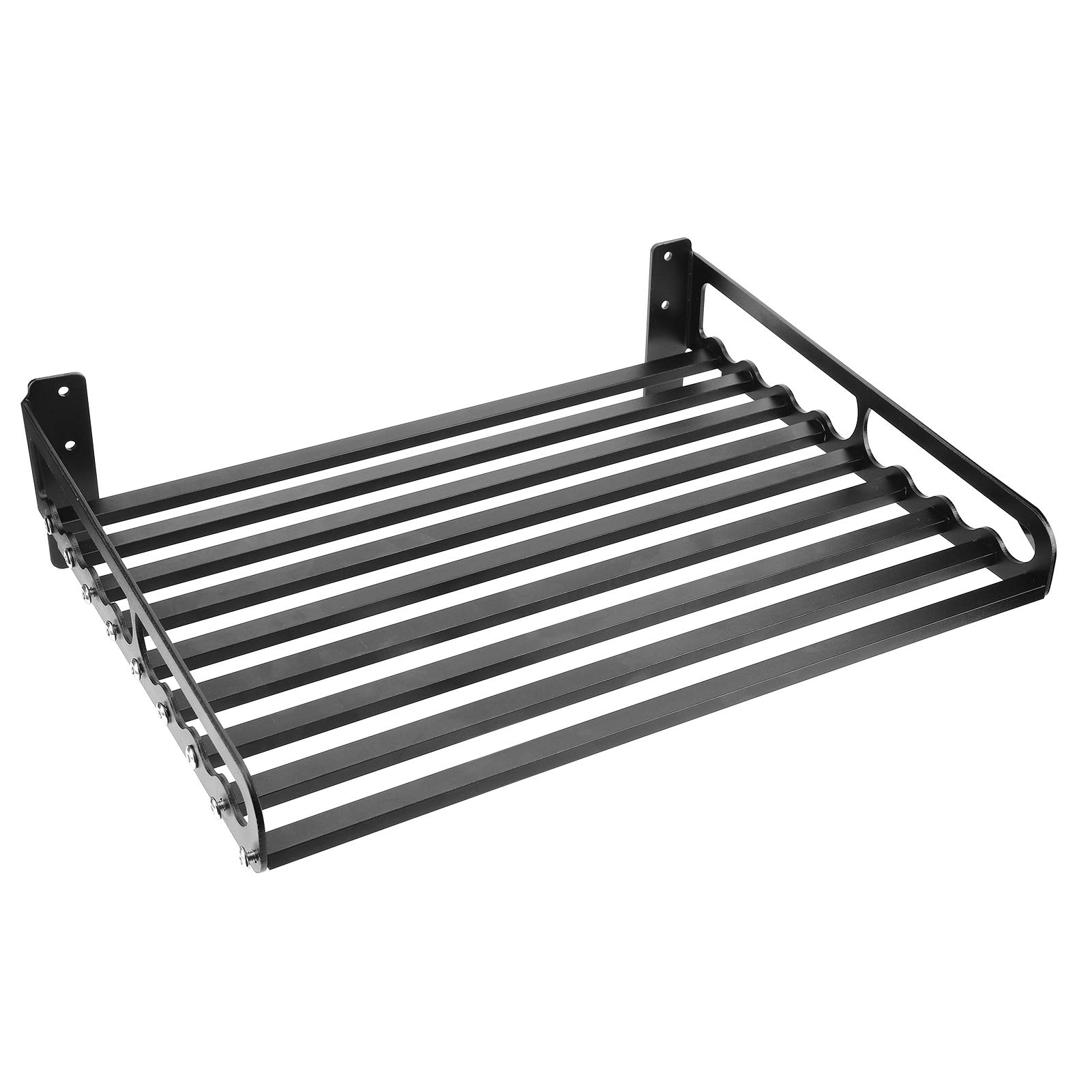 Heavy Duty Aluminum Microwave Oven Wall Mount Shelf - Commercial & Household Grade Metal Rack with Fixing Kit (50x40) - Perfect for Kitchen, Restaurant, Laundry & Small Space Organization