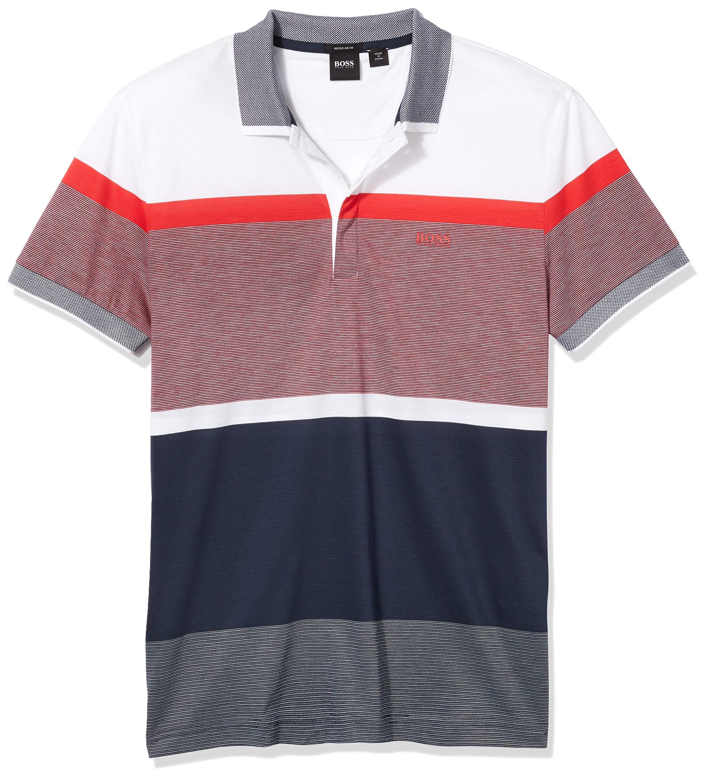 Hugo Boss Men's Classic Fit Polo Shirt - Breathable Cotton Short Sleeve Casual Shirt for Golf, Business & Summer Wear
