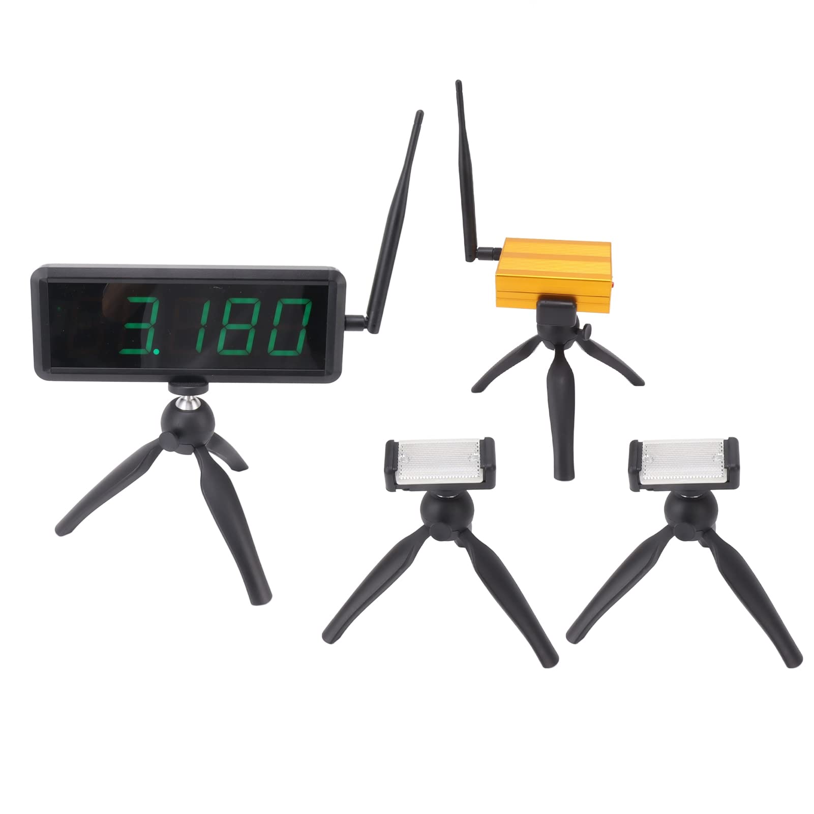 Wireless Digital Timer for Racing - Battery Powered Stopwatch for Sprint, Bike, Motorcycle & Skating Training - Track & Field Timer with 100-240V US Plug - Perfect for Outdoor Sports & Speed Drills
