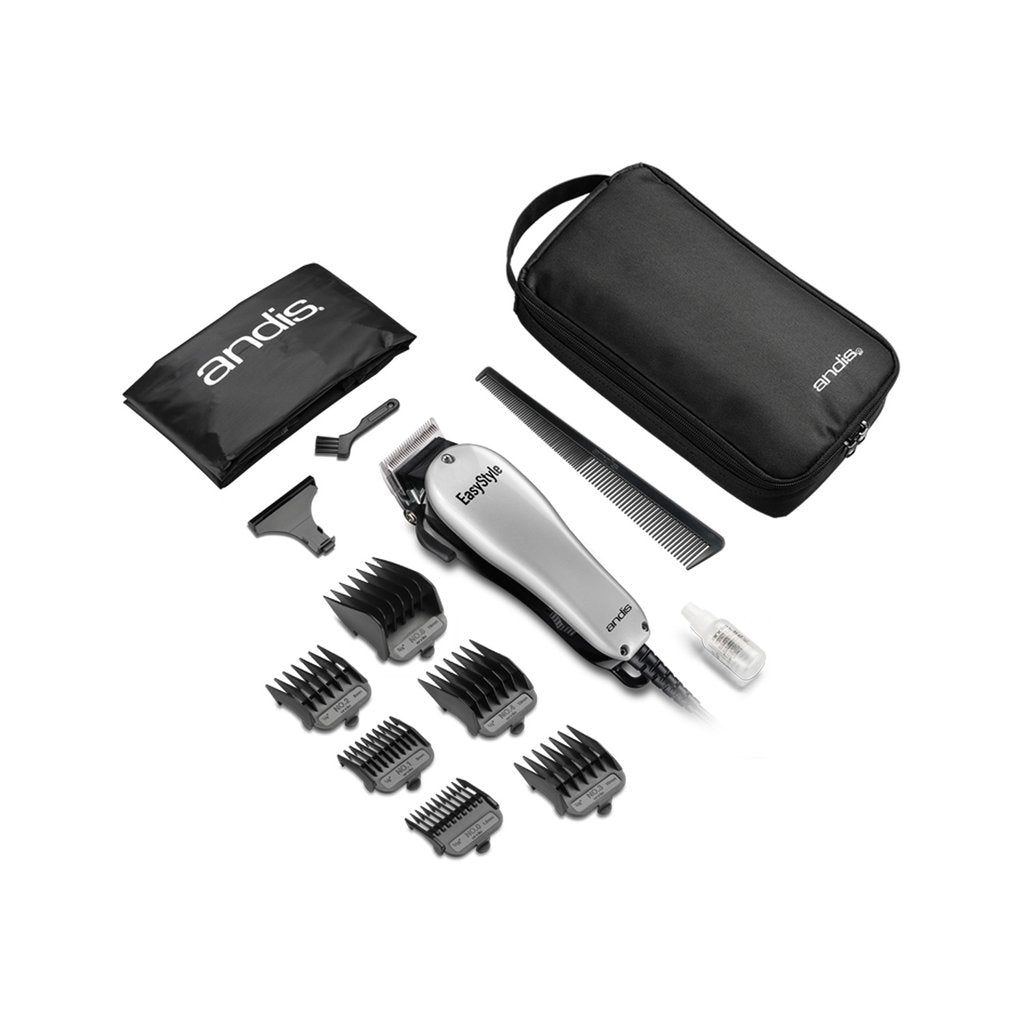 ANDIS Easy Style 13 Piece Hair Clipper Kit with Travel Case - Professional Hair Cutting Tools for Men & Women - Perfect for Home Haircuts, Barber Styling & Travel Grooming