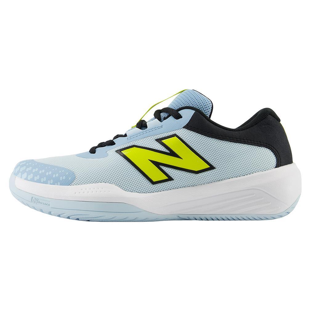 Juniors 996v6 Tennis Shoes for Women & Girls - Quarry Blue & Black - Lightweight Comfortable Sneakers for Running, Walking, Gym Workouts & Casual Wear
