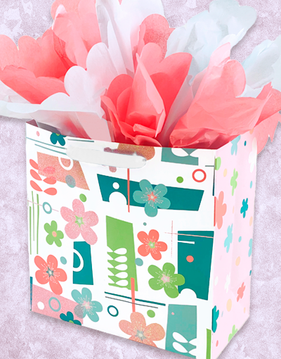 Charm & Cheer Medium Square Gift Bags - Elegant Party Favor Bags for Birthdays, Weddings & Baby Showers | Premium Quality Gift Packaging