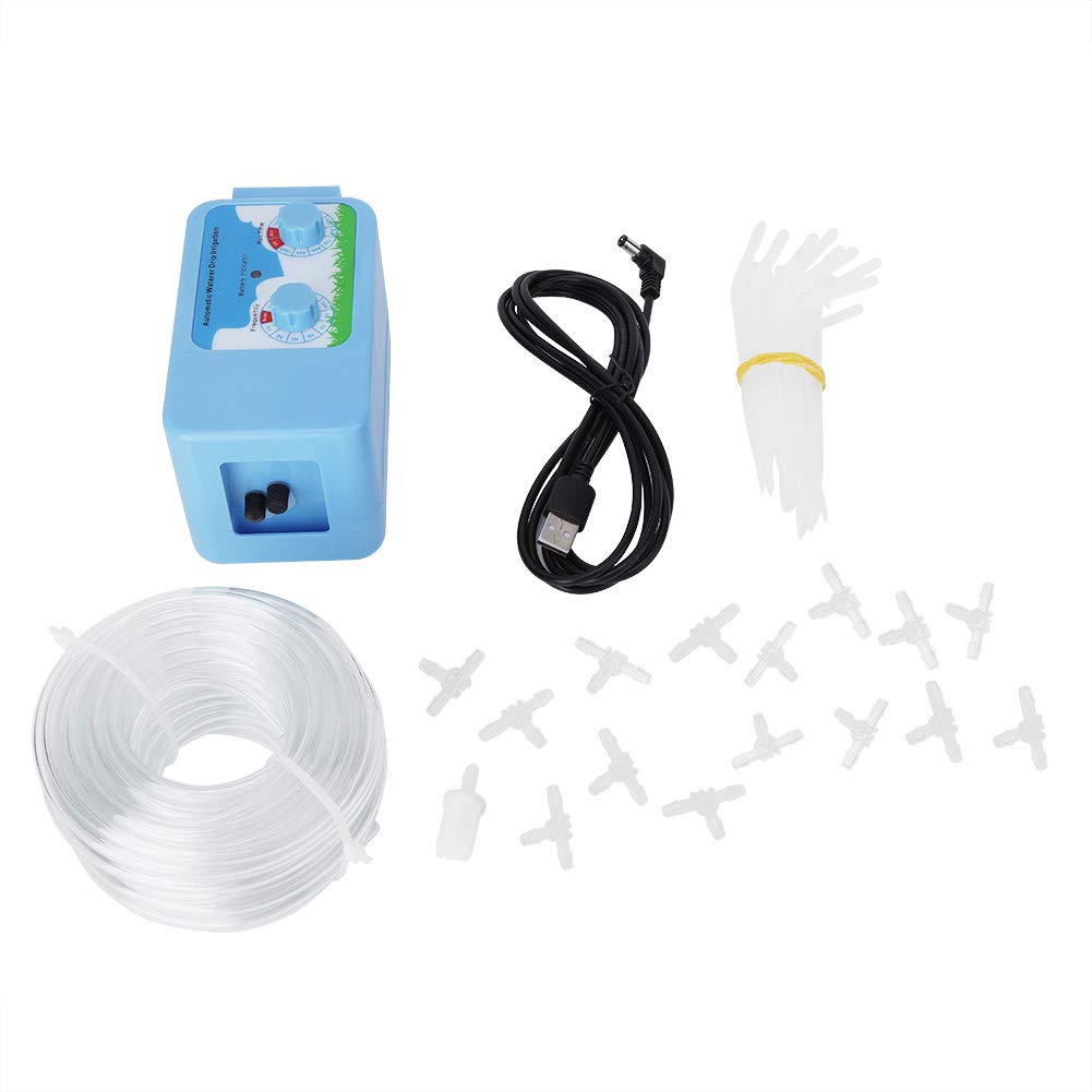 Nofaner Drip Irrigation Kit - Automatic Watering System with Timer for Home Garden, Greenhouse & Lawn | Smart Plant Watering Controller for Efficient Irrigation & Water Conservation