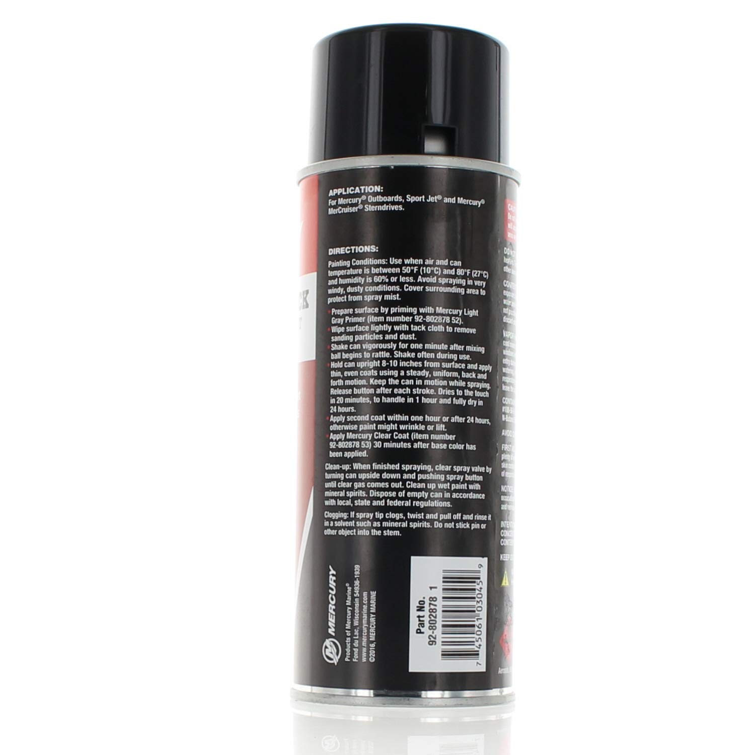 Mercury Spray Paint - Phantom Black High Gloss Finish - 12 oz Aerosol Can for Automotive, Metal, Wood & DIY Projects