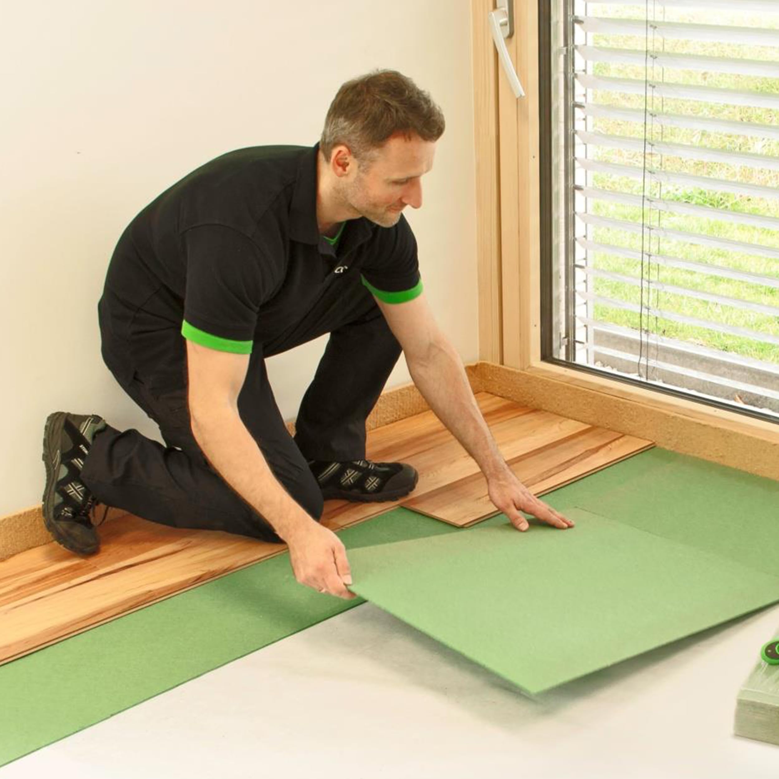 Premium 6mm (1/4 Inch) Wood Fiber Flooring Underlayment - 180 Sq Ft Roll | Natural Soundproofing & Insulation for Laminate, Vinyl, LVT, LVP, Hardwood Floors | Ideal for Home, Office & Commercial Flooring Installation