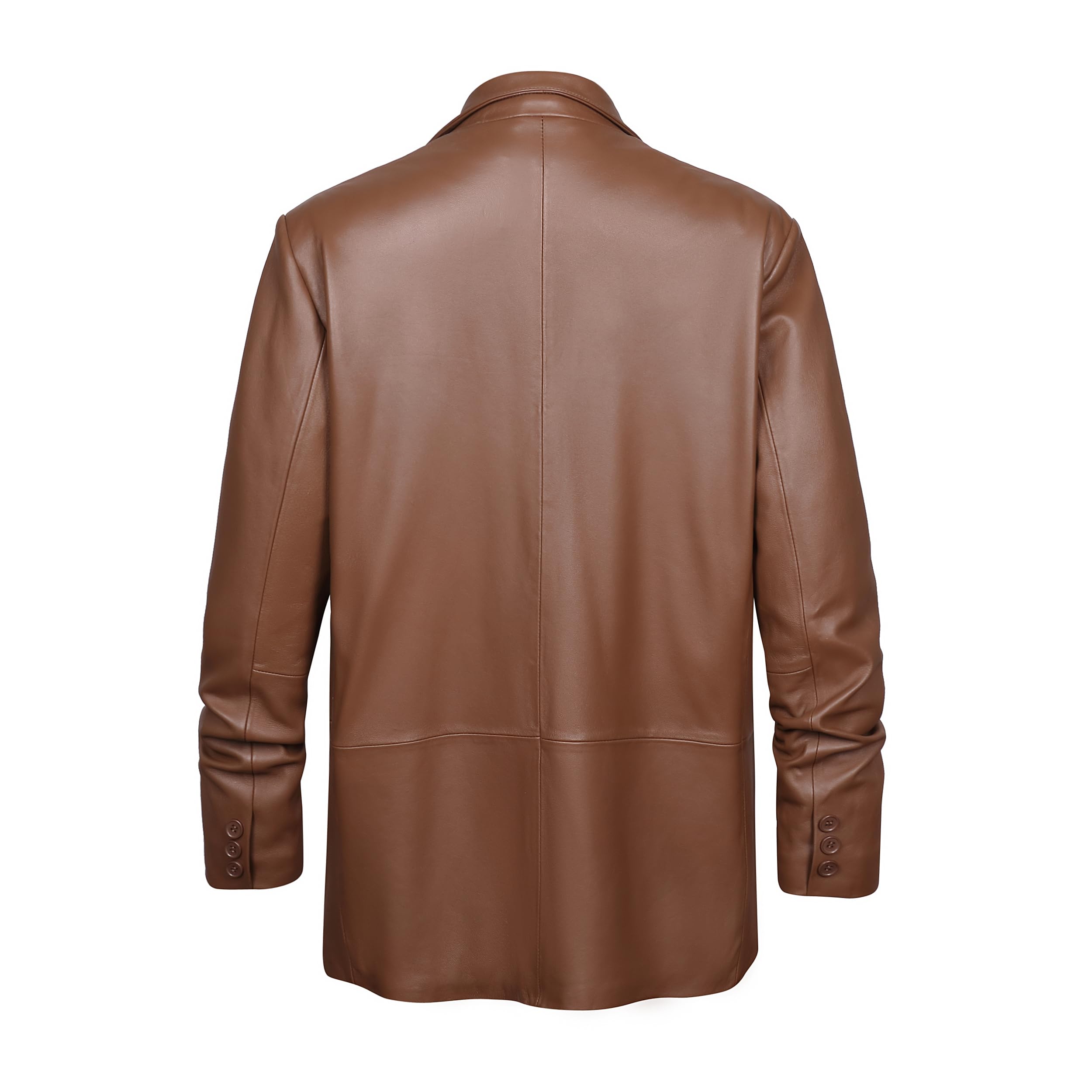 Premium REED Men's Lamb Skin Leather Blazer - Imported Italian Leather Jacket for Business, Date Night & Formal Occasions
