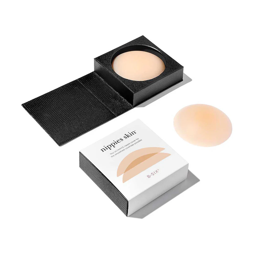 B SIX Nippies Skin - Seamless Nipple Covers for Women, Adhesive Breast Pasties for Invisible Coverage | Perfect for Backless Dresses, Swimsuits, and Everyday Wear