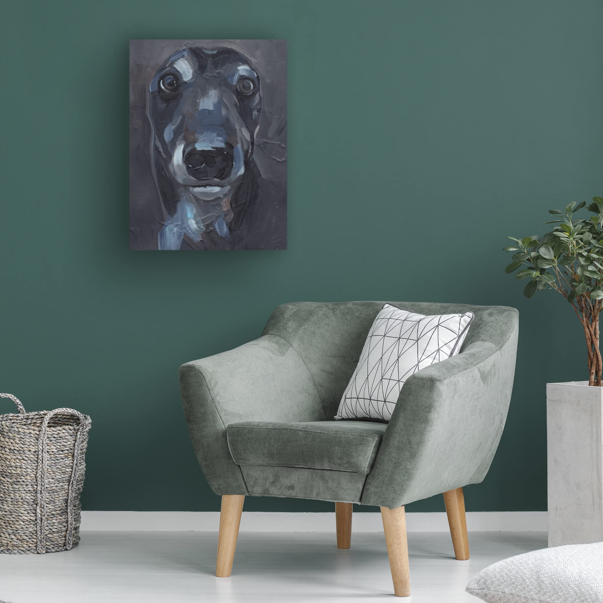 Jennifer Paxton Parker 'Good Boy II' Canvas Art Print - Dog Portrait Wall Decor for Living Room, Bedroom & Office - Trademark Fine Art Collection