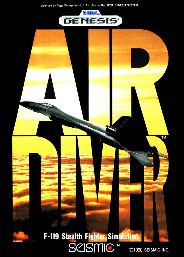 Air Diver for Sega Genesis - Classic Retro Arcade Flight Simulation Game - Perfect for Vintage Gaming Enthusiasts & 90s Nostalgia Collectors