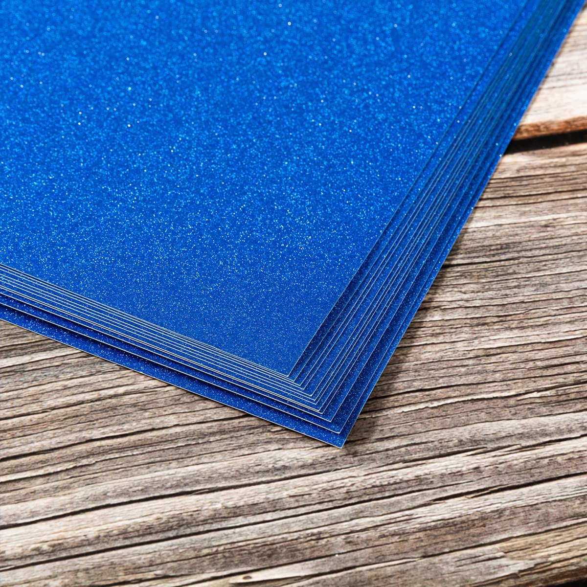 12-Pack 12x12 Inch Glitter Cardstock Paper - Premium Thick Blank DIY Scrapbooking Paper for Birthday Cards, Wedding Invitations, Graduation Party Decorations (Blue) | Perfect for Crafting, Scrapbooking & Handmade Greeting Cards