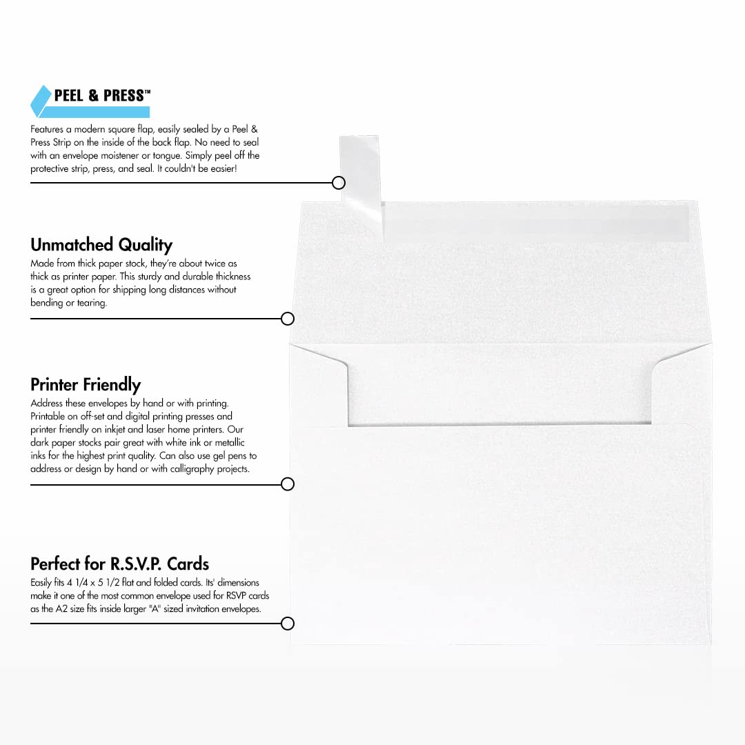 Premium A2 Invitation Envelopes (4 3/8