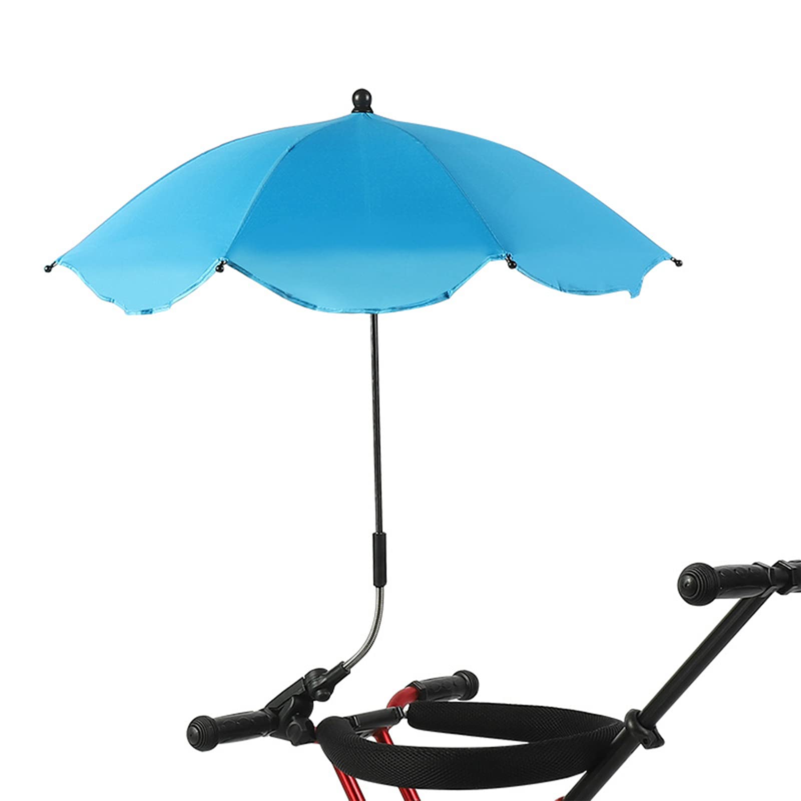 Universal Adjustable Chair Umbrella with Clamp - UV Protection Sunshade for Beach Chairs, Strollers, Wheelchairs & Patio Furniture - Perfect for Outdoor Relaxation, Travel & Picnics (Blue)