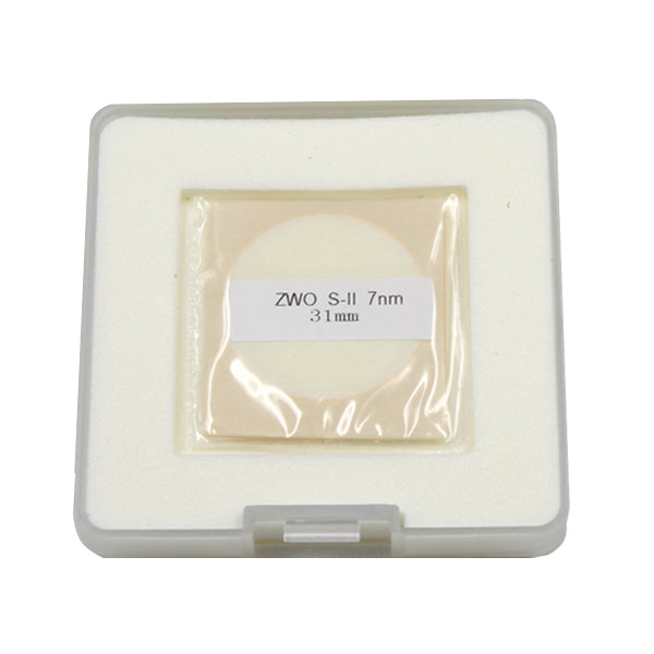 ZWO 31mm Narrowband Filter for Astrophotography - Enhance Deep Sky Imaging with H-Alpha, OIII, and SII Wavelengths | Perfect for Telescopes and CCD Cameras