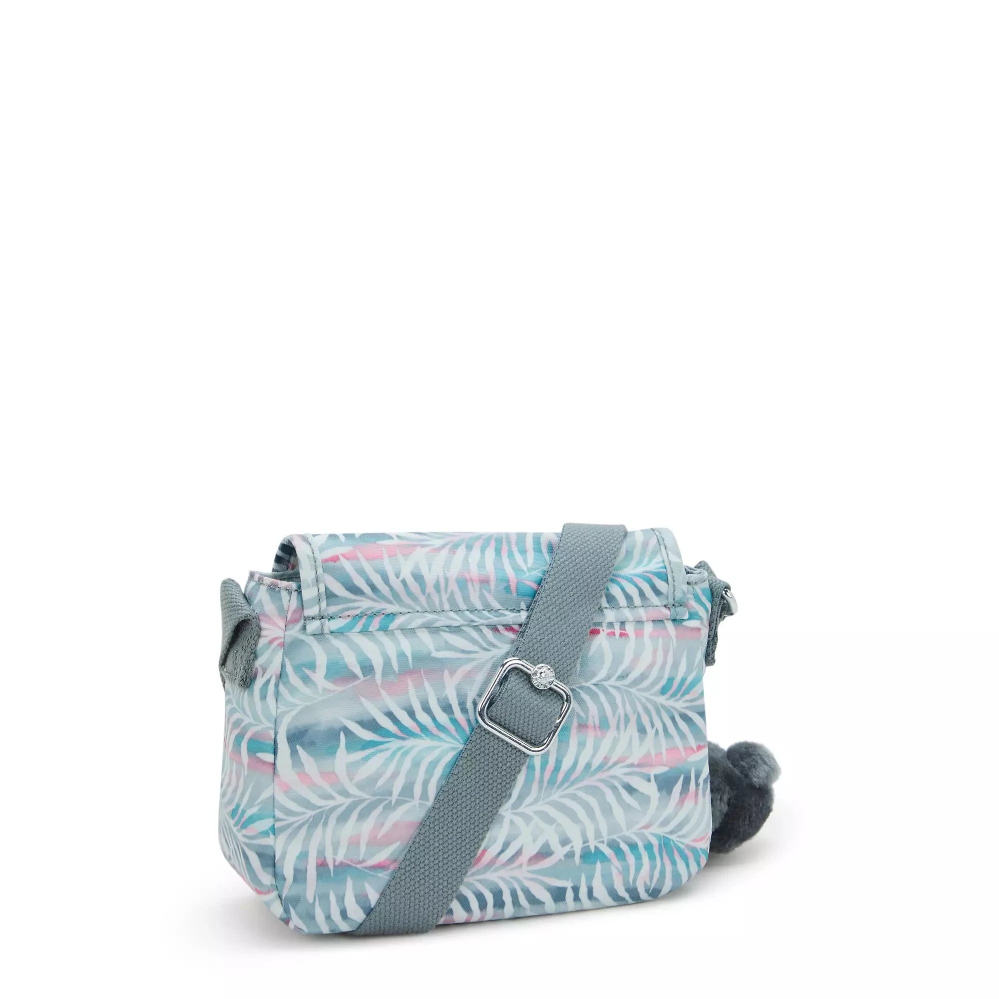 Kipling Sabian Printed Crossbody Mini Bag - Lightweight Vegan Leather Palm Tree Leaves Design - Perfect for Travel, Shopping & Everyday Use
