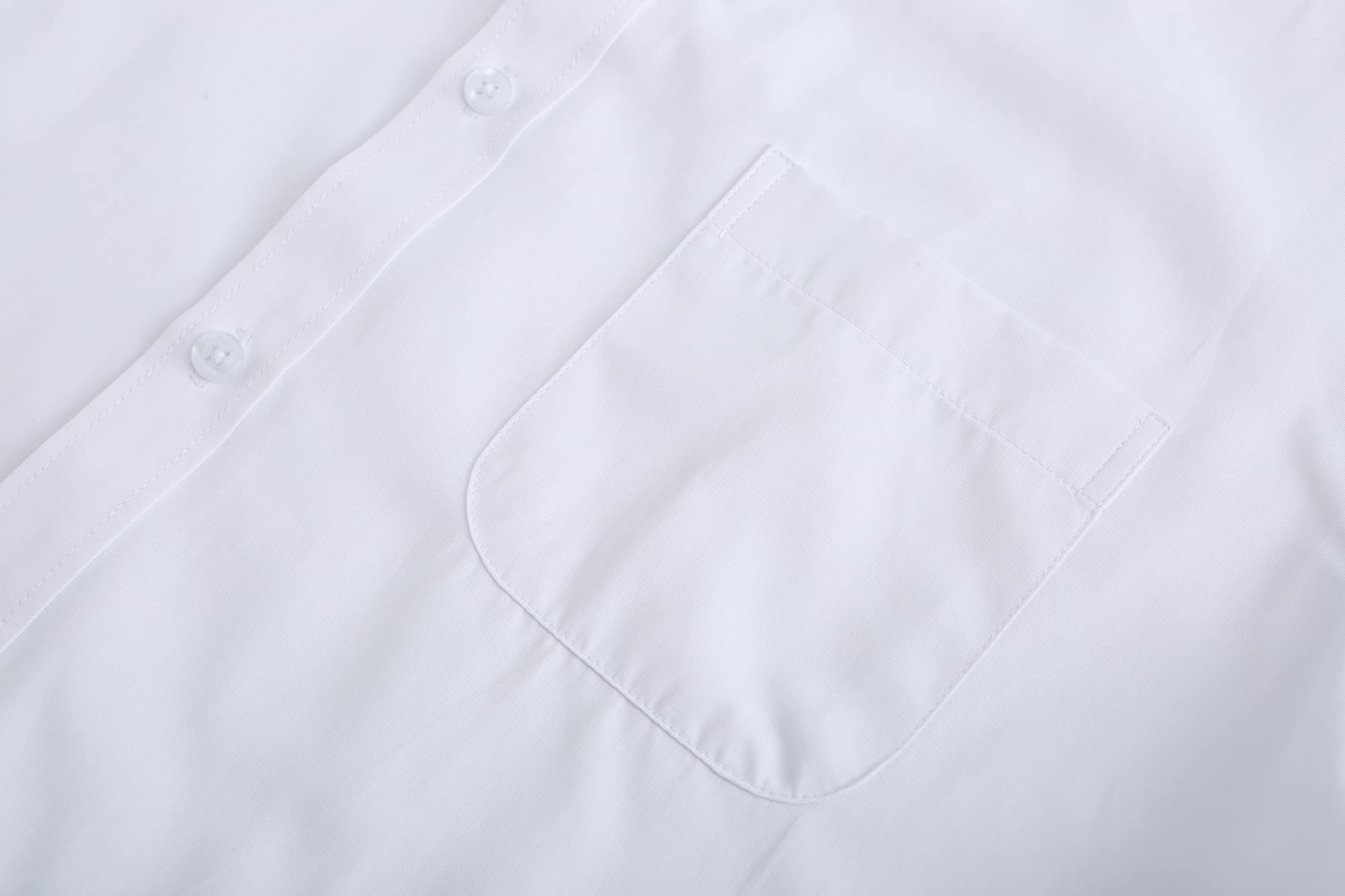 Wrinkle-Free Men's Long Sleeve Dress Shirts - No Iron Button Down Shirt with Pocket | Formal & Business Attire for Office, Interviews & Special Occasions