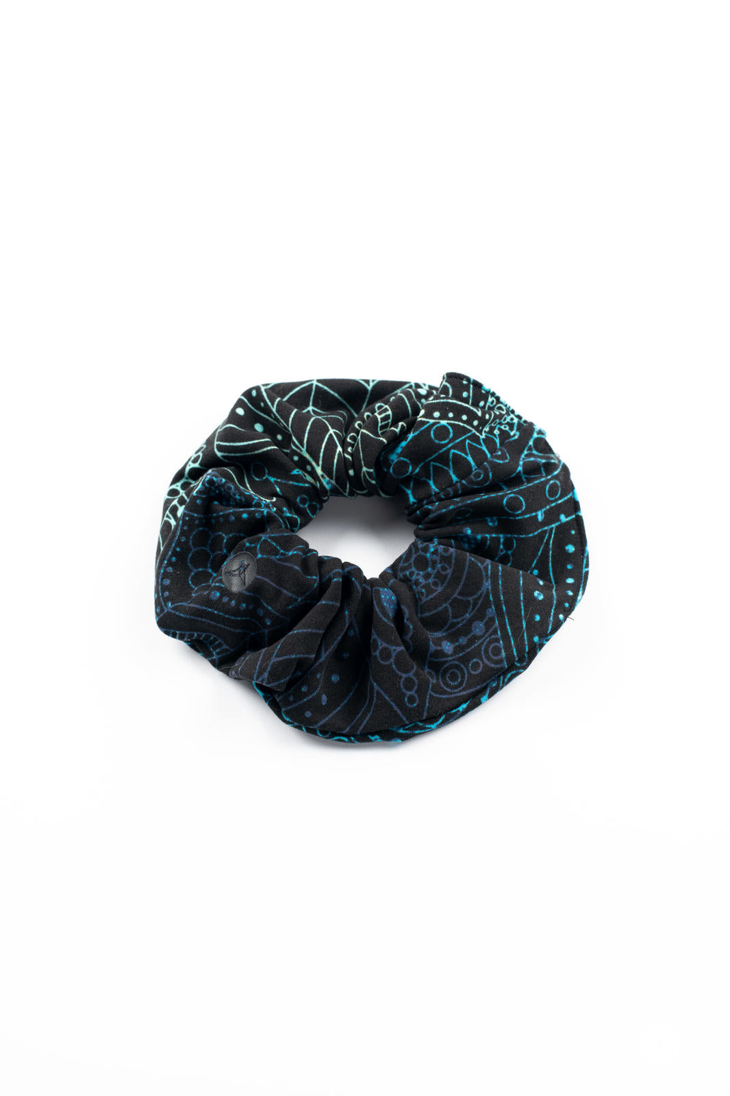 Calm Waters Hair Scrunchie - Soft & Stretchy Hair Tie for Women & Girls - Perfect for Workouts, Yoga, and Everyday Use