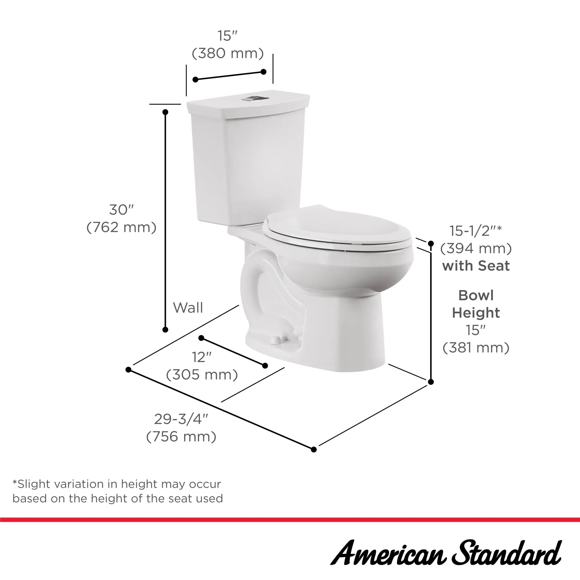 H2Option® Dual Flush Elongated Toilet - 1.28/0.92 GPF (4.8/3.5 LPF) Standard Height Two-Piece Toilet with Seat & Wax Ring - Perfect for Water-Saving Bathroom Renovations & Eco-Friendly Homes