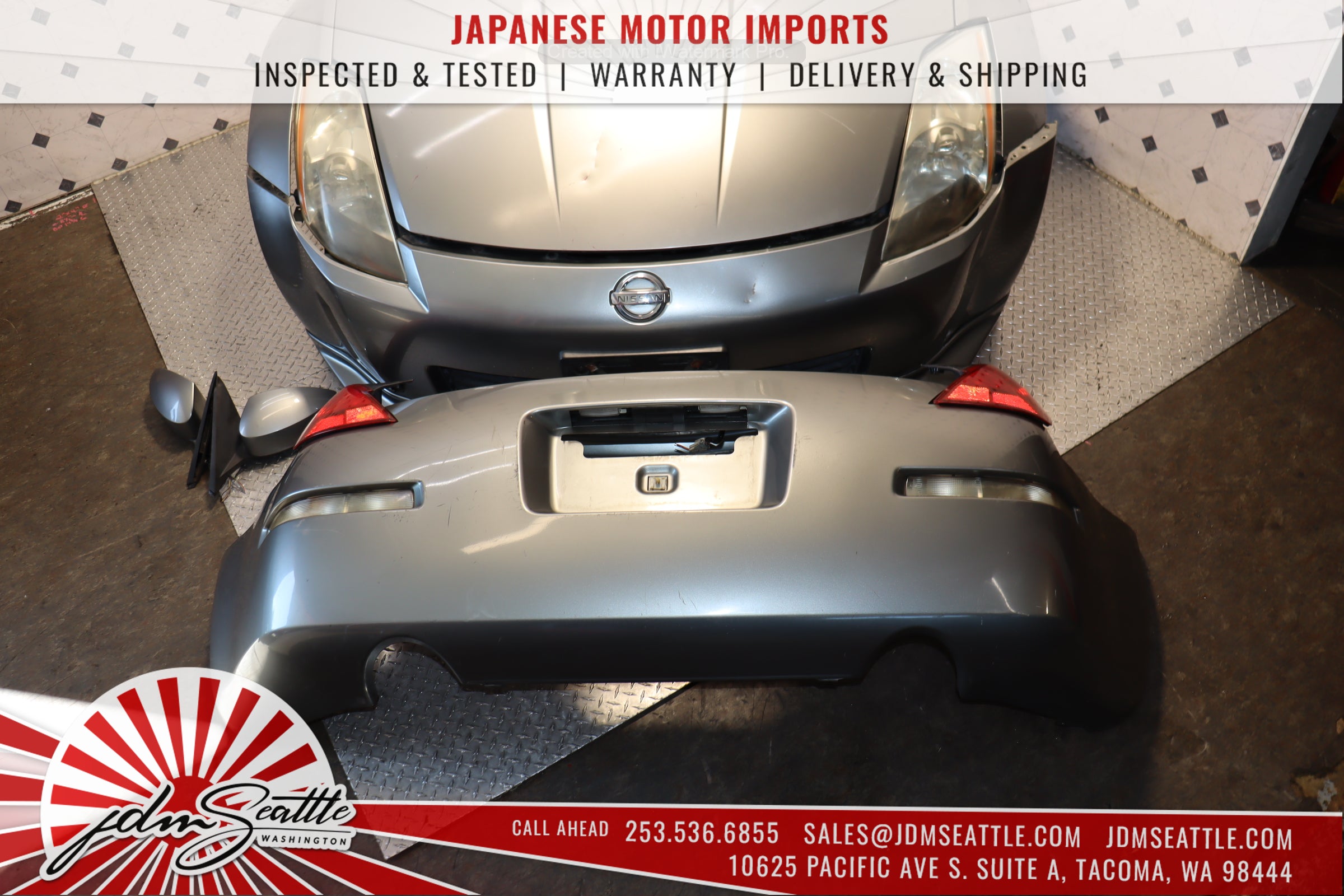 JDM 03-05 Nissan 350Z Z33 Front End Conversion Nose Cut Clip - Upgrade Your Nissan 350Z Front Bumper for a Sleek JDM Look | Perfect for Car Enthusiasts & Custom Builds