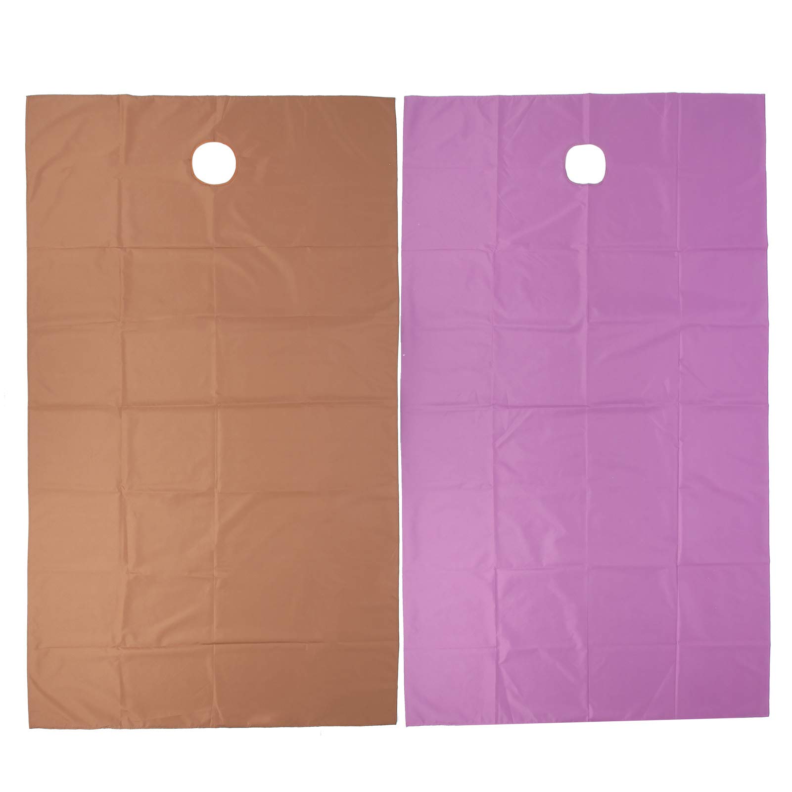 **Joyzan Waterproof Spa Massage Bed Sheets Set - 2PCS (Purple + Dark Coffee) - Breathable Beauty Salon Bed Covers for Facial, Massage & Waxing - Fitted Stretcher Sheets for Professional & Home Use**
