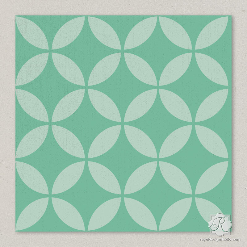 Authentic Moroccan Craft Stencil - Endless Moorish Circles Design for DIY Home Decor, Wall Art & Furniture Painting | Perfect for Boho, Ethnic & Mediterranean Style Projects