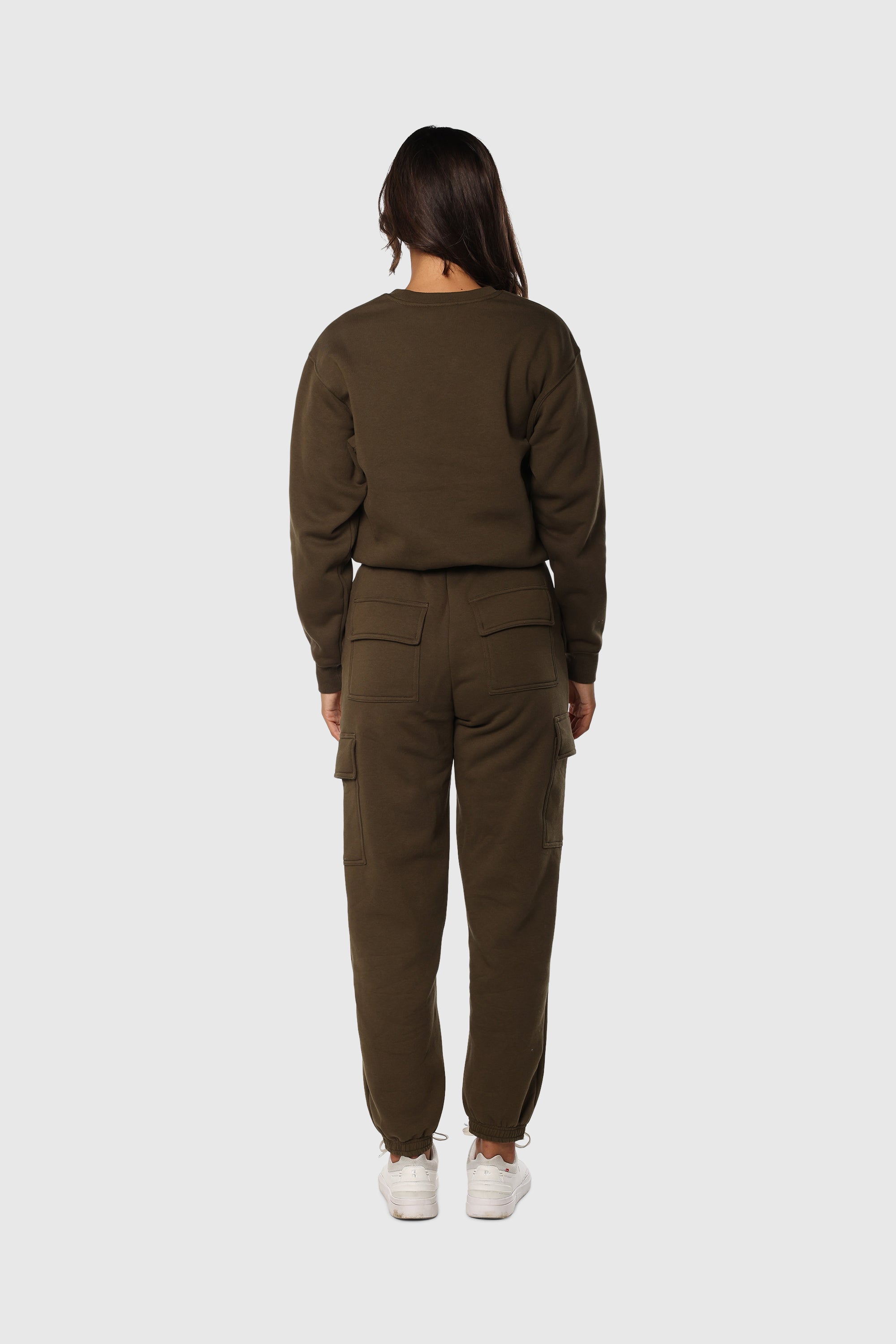 Olive Cinch Fleece Set - Women's Cozy Lounge Wear & Sleepwear for Winter, Perfect for Home Relaxation & Casual Outings