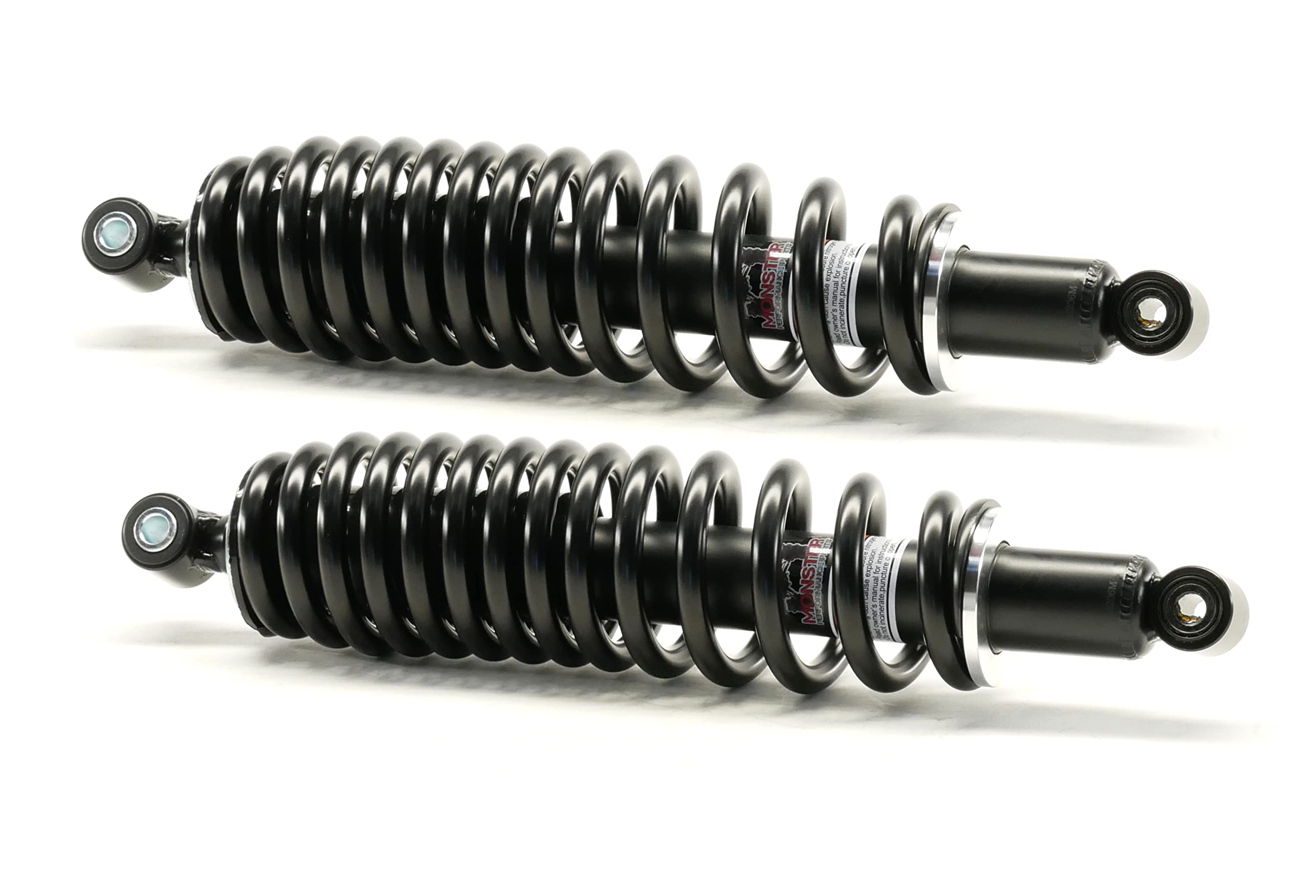 Monster Performance Heavy Duty Shock Absorber Set for Yamaha Viking 700 4x4 (2014-2020) - Gas Powered ATV Suspension Upgrade - Black Off-Road Shocks for Enhanced Trail Riding & Work Performance