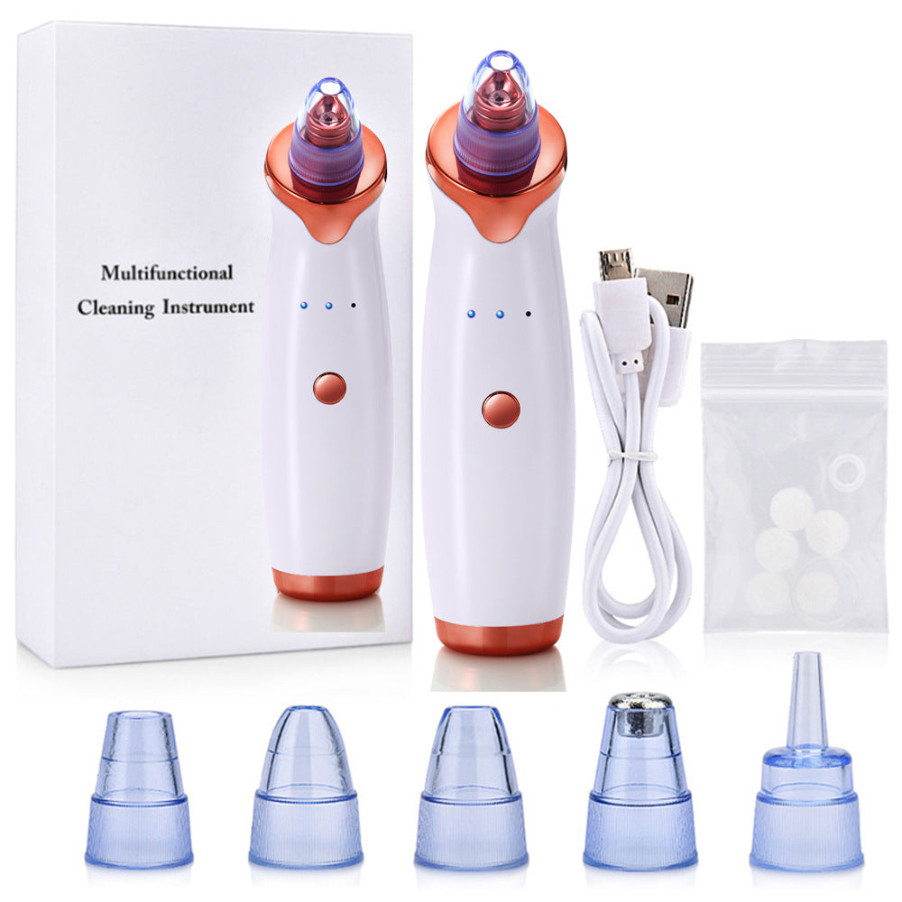 Electric Blackhead Remover Vacuum Suction Tool - Pore Cleaner for Face & Nose - Perfect for Home Skincare & Spa Treatments