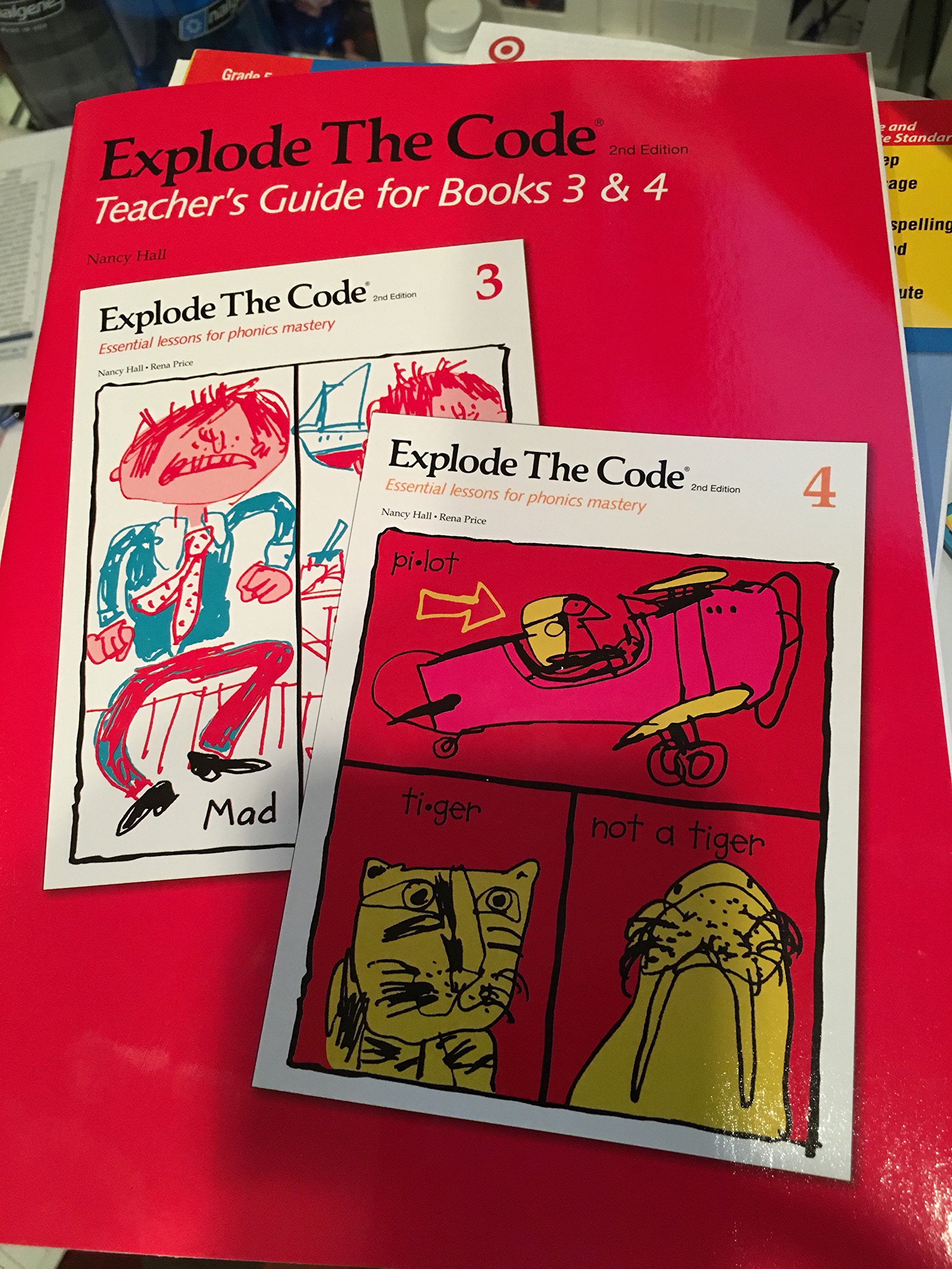 Explode the Code Books 3 and 4 - Phonics Workbook for Kids Ages 5-8 | Learn to Read & Write | Homeschool & Classroom Learning Activities