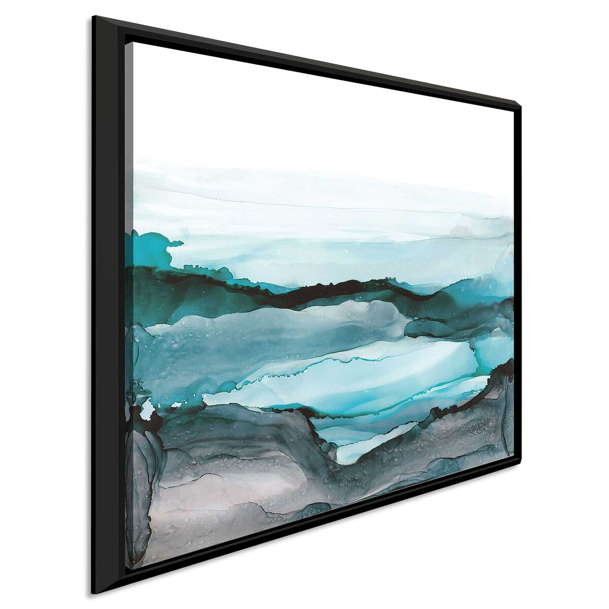 Premium Aquascape II Floating Canvas Print - Stunning Water Art for Home & Office Decor | Perfect for Living Rooms, Bedrooms & Offices