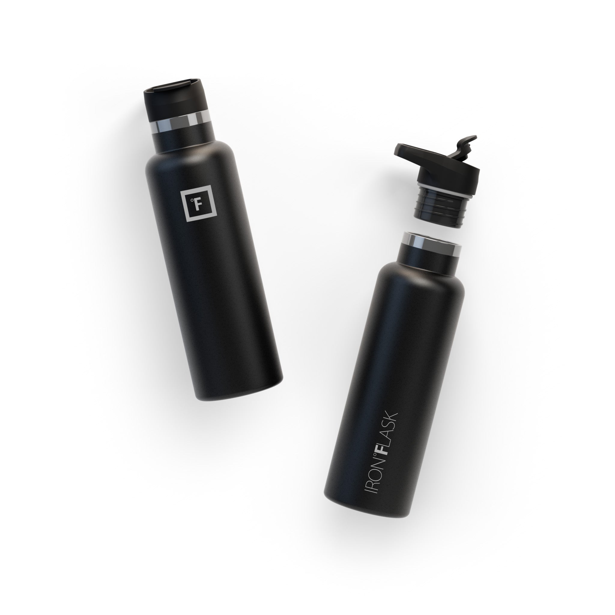 20 Oz Narrow Mouth Water Bottle with Spout Lid - Leakproof Stainless Steel Insulated Water Bottle for Hiking, Gym & Outdoor Activities