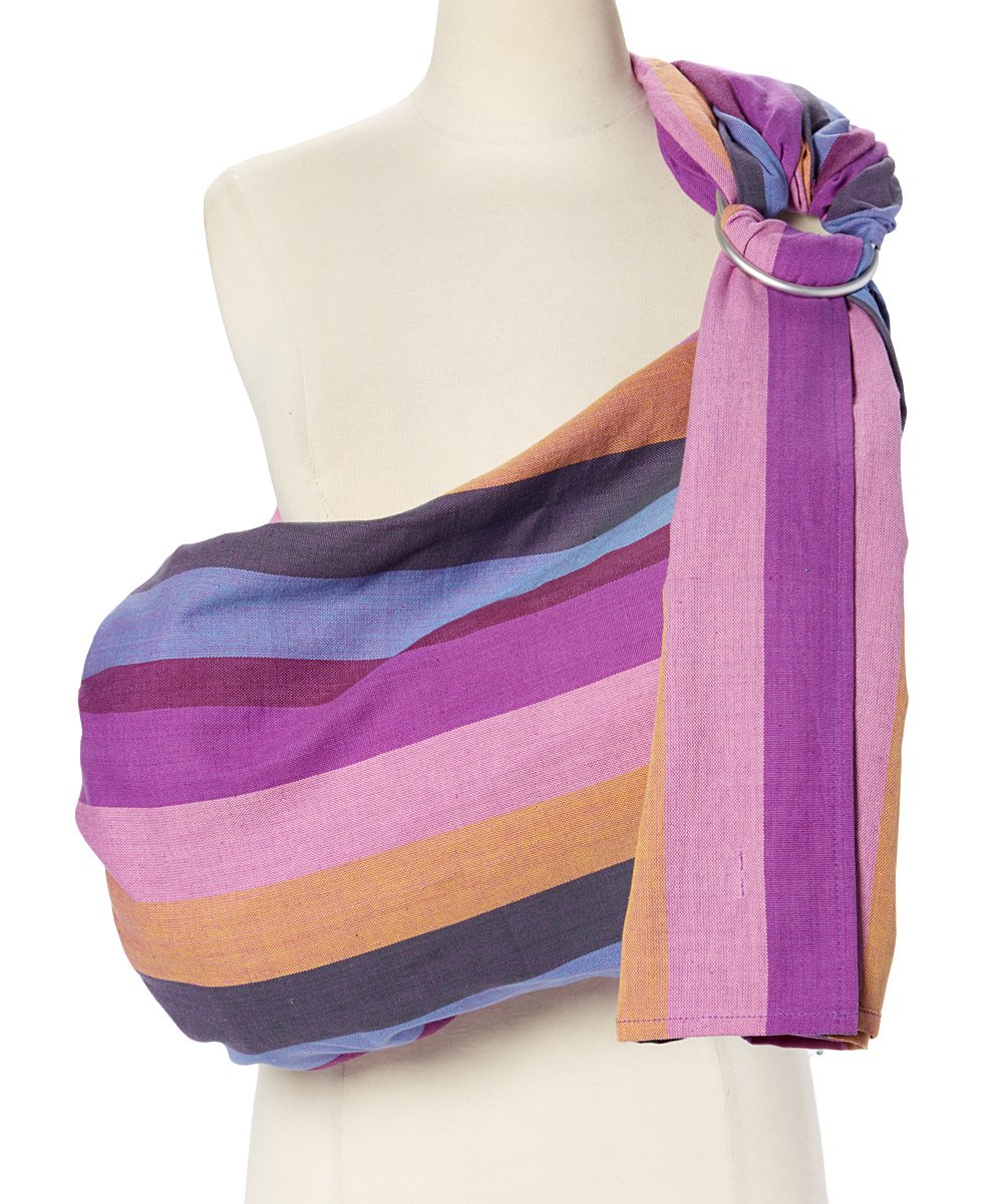 Soft Cotton Baby Wrap Sling Carrier for Infants & Toddlers 8-35 lbs - Adjustable Hip Seat Ring Sling for Hands-Free Babywearing - Perfect Baby Shower Gift for New Moms & Dads - Nursing Cover & Ergonomic Support - Great for Shopping, Travel & Daily Parenting (Spring)