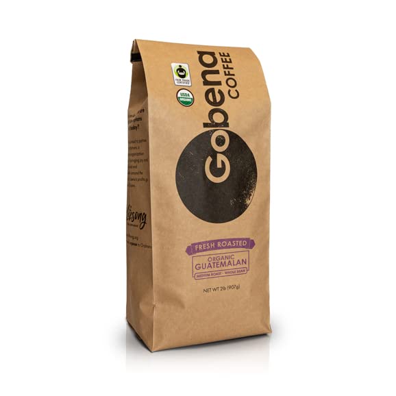 Fair Trade Organic Guatemalan Coffee - Medium Roast Arabica Beans for Home & Office Brewing