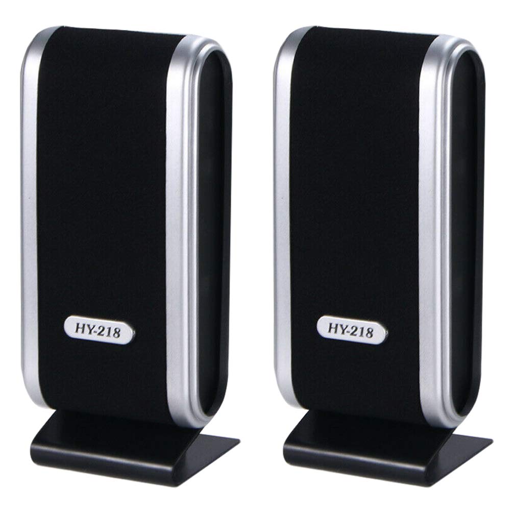 Garneck USB Powered Desktop Speakers - High Sound Quality Multimedia Mini Loudspeaker for Laptop, Computer, Tablet, Phone - Perfect for Home Office, Gaming, and Entertainment