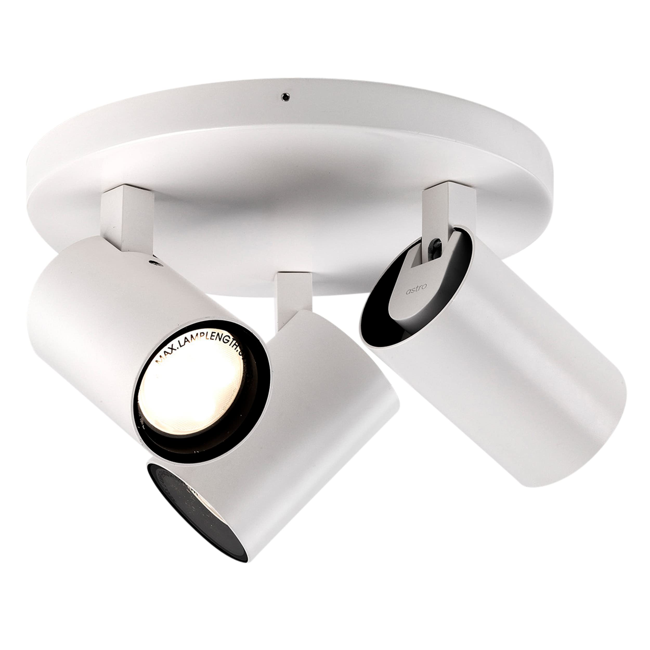 Astro Bathroom Spotlight - 6W LED Recessed Ceiling Light in Matte White Aluminum - Perfect for Modern Bathrooms, Showers & Vanity Lighting