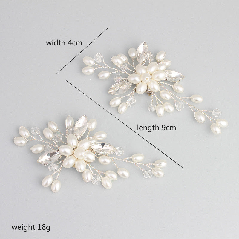 1 Pair Detachable Shoe Clip - Imitation Pearl Wedding Shoe Buckle for Bridal Heels, Prom Shoes & Formal Occasions