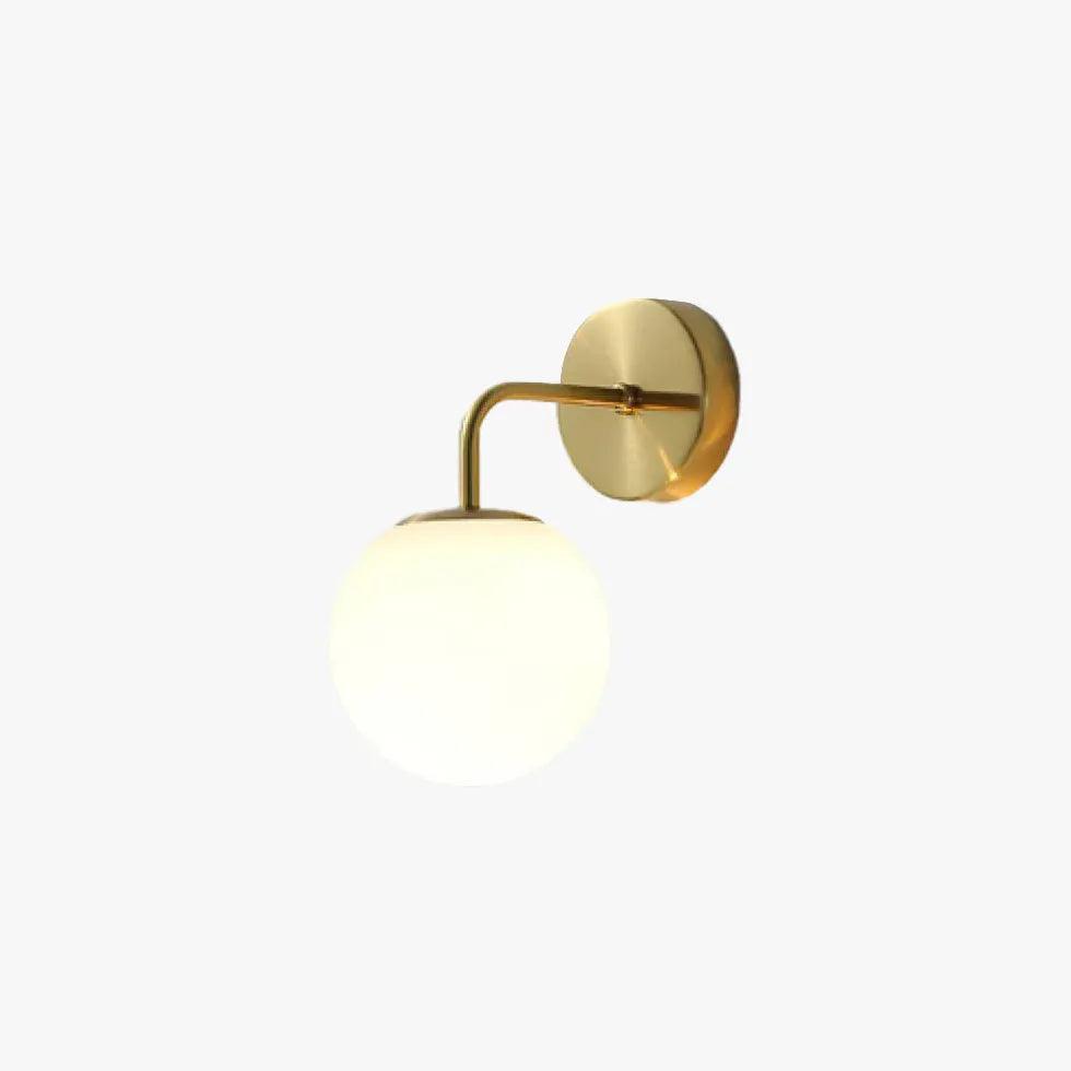 Clear Glass Sphere Wall Lights for Bedroom - Modern LED Night Light for Home Decor, Nursery, Living Room & Hallway