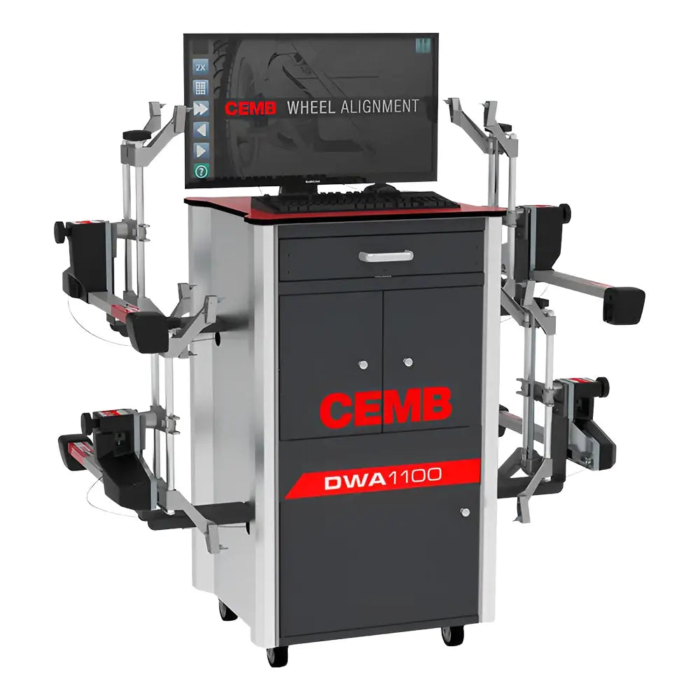 CEMB DWA1100ADAS Wireless CCD Wheel Alignment System with ADAS Calibration - Professional Auto Repair Shop Equipment for Precise Wheel Alignment & Advanced Driver Assistance System Calibration